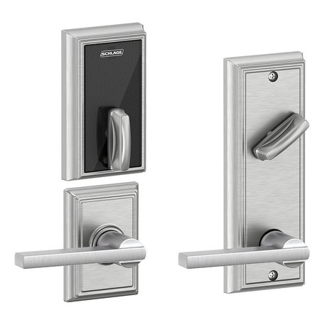 SCHLAGE ELECTRONICS Grade 2 Electric Deadbolt Lock, Includes Touchless, Bluetooth Smart Reader, Keyless, No Cylinder Ove FE410F ADD 40 LAT 626